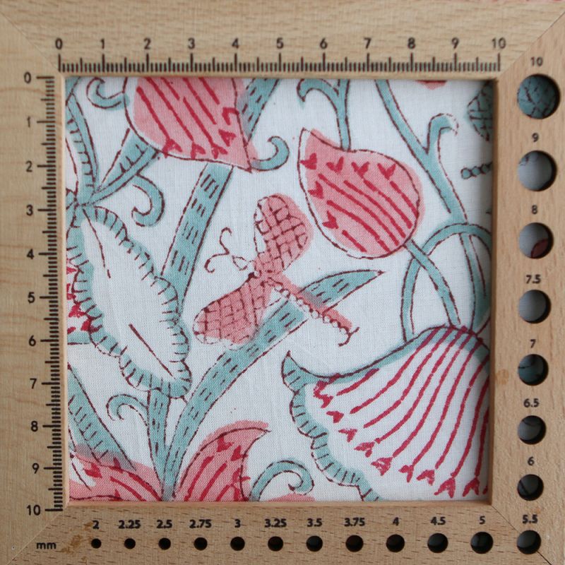 Yamini - Tissu indien coton hand block traditionnel