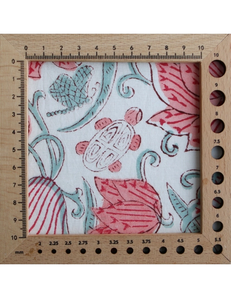 Yamini - Tissu indien coton hand block traditionnel