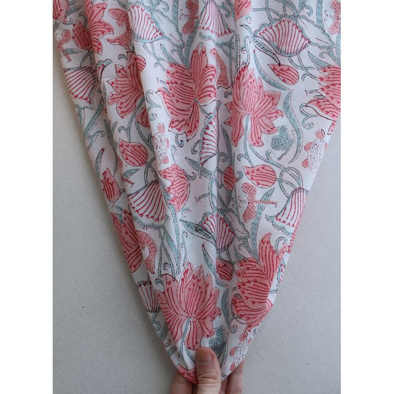 Yamini - Tissu indien coton hand block traditionnel