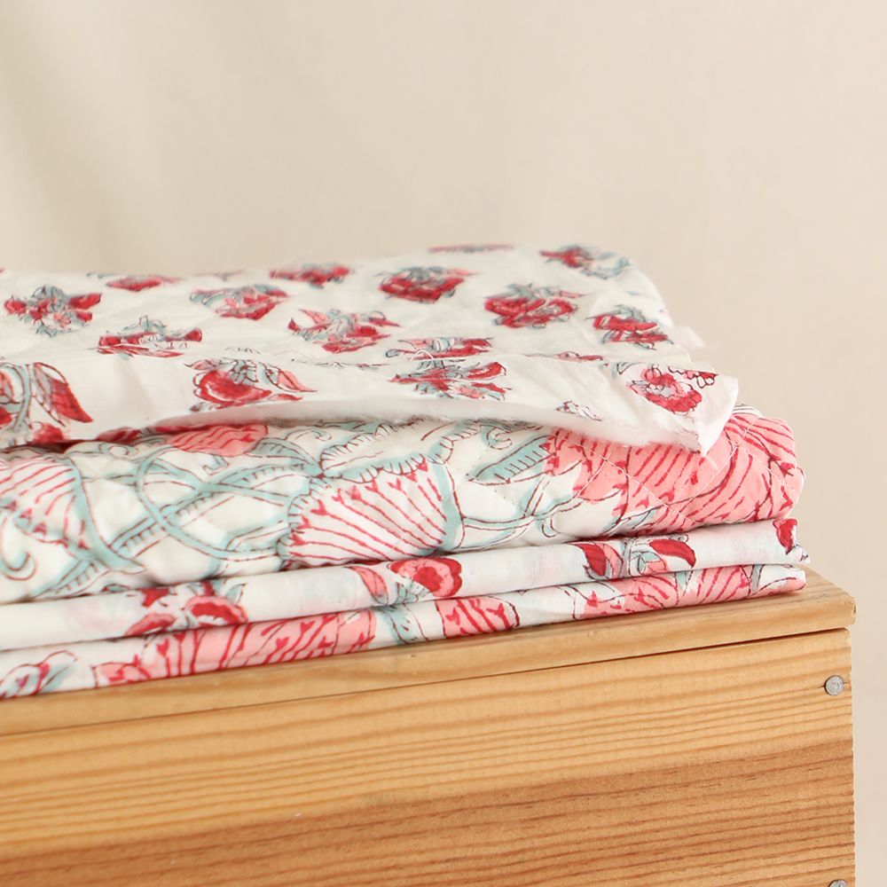 Yamini - Tissu indien coton hand block traditionnel