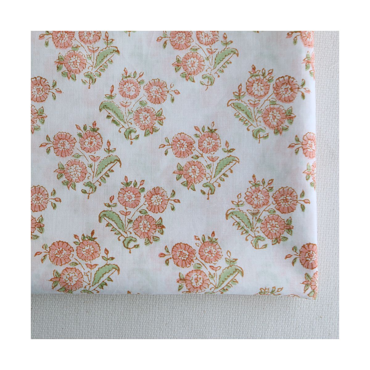 Anika - Tissu indien coton hand block traditionnel Anika - Tissu indien coton hand block traditionnel
