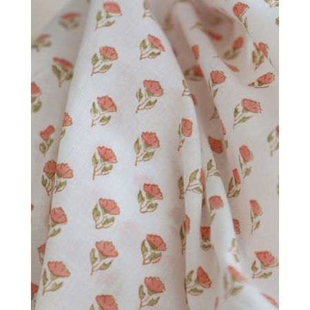 Anika B - Tissu indien coton hand block traditionnel Anika B - Tissu indien coton hand block traditionnel