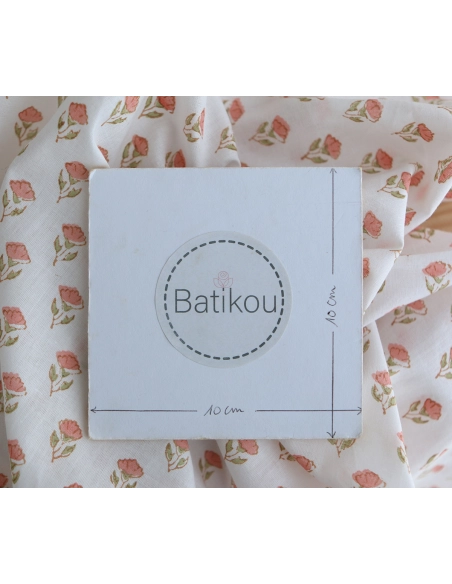 Anika B - Tissu indien coton hand block traditionnel