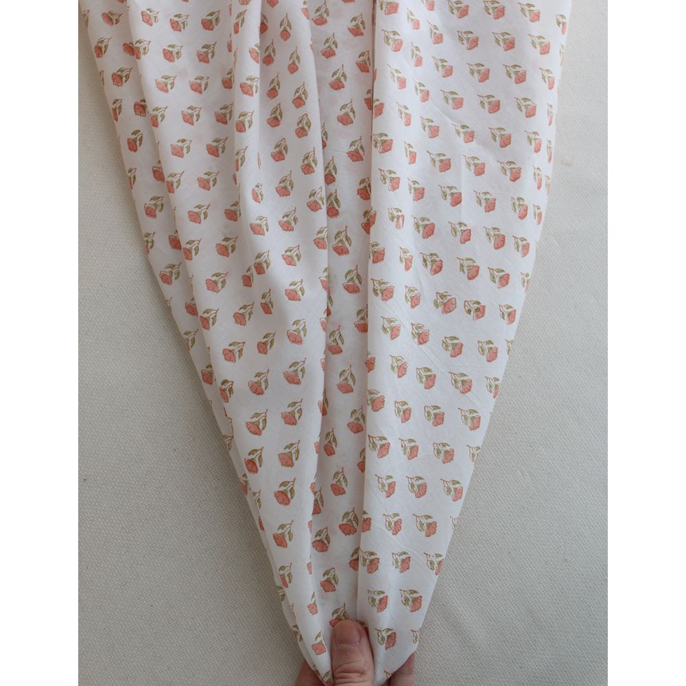 Anika B - Tissu indien coton hand block traditionnel