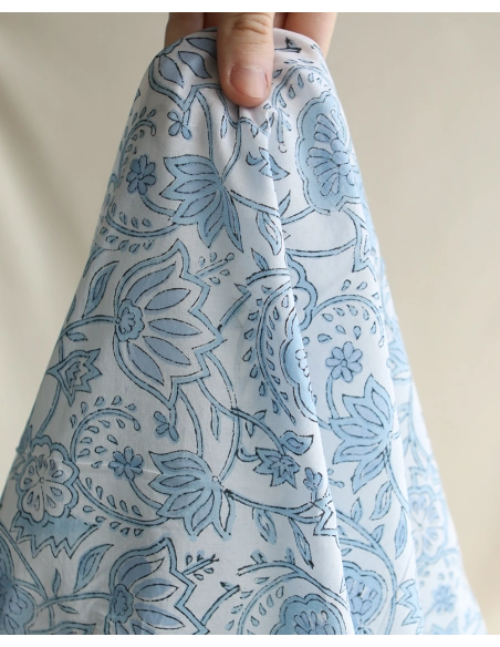 Amayra - Tissu indien coton hand block traditionnel