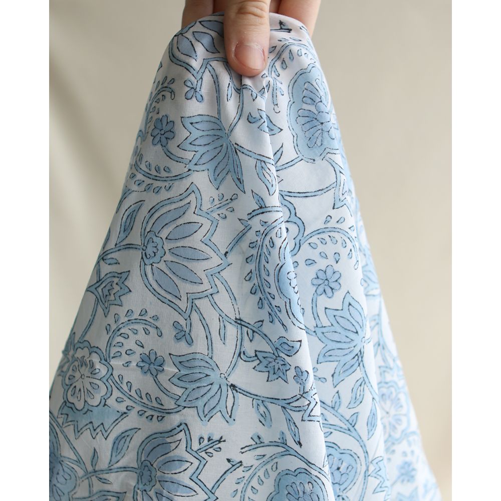 Amayra - Tissu indien coton hand block traditionnel