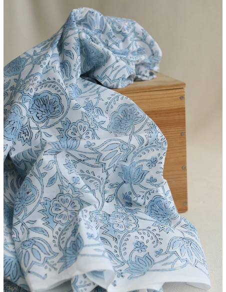 Amayra - Tissu indien coton hand block traditionnel