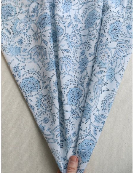 Amayra - Tissu indien coton hand block traditionnel