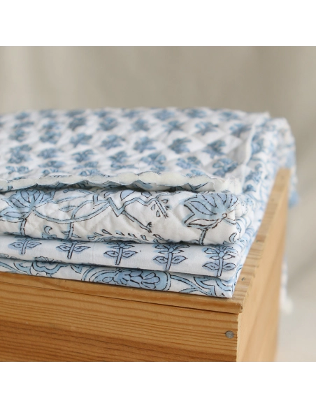 Amayra - Tissu indien coton hand block traditionnel