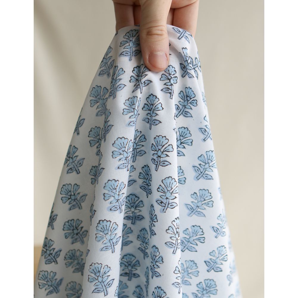 Amayra B - Tissu indien coton hand block traditionnel