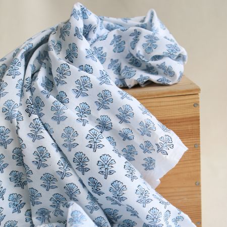 Amayra B - Tissu indien coton hand block traditionnel Amayra B - Tissu indien coton hand block traditionnel