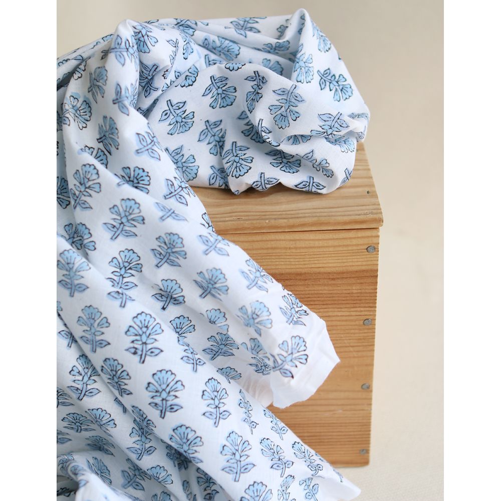 Amayra B - Tissu indien coton hand block traditionnel