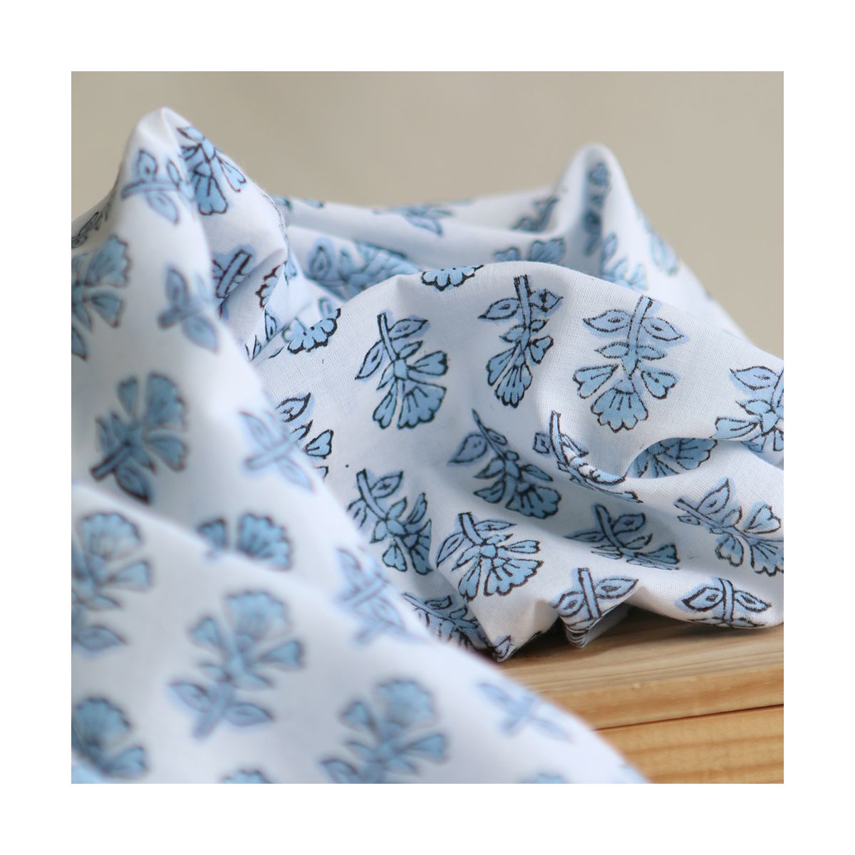 Amayra B - Tissu indien coton hand block traditionnel Amayra B - Tissu indien coton hand block traditionnel