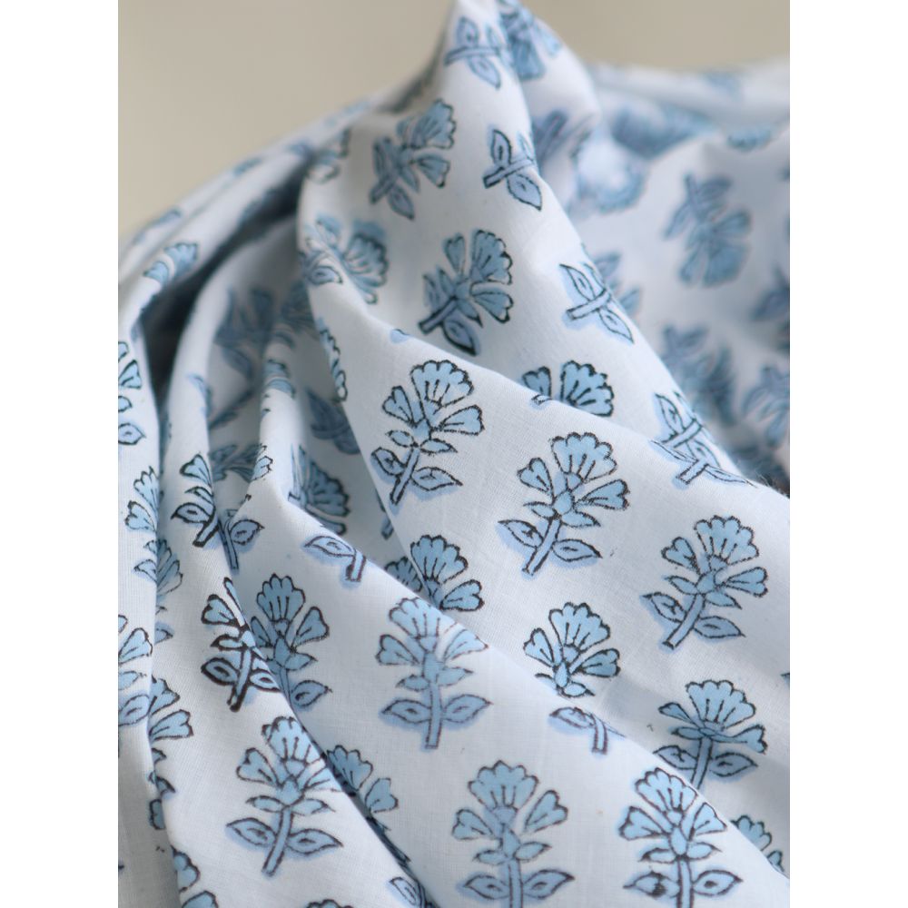 Amayra B - Tissu indien coton hand block traditionnel