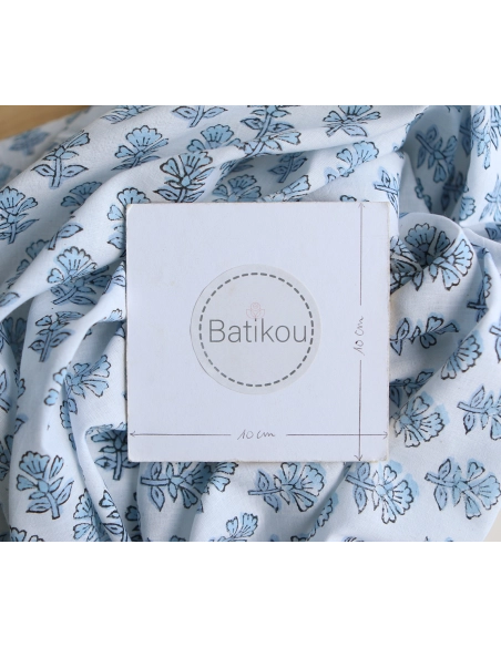 Amayra B - Tissu indien coton hand block traditionnel