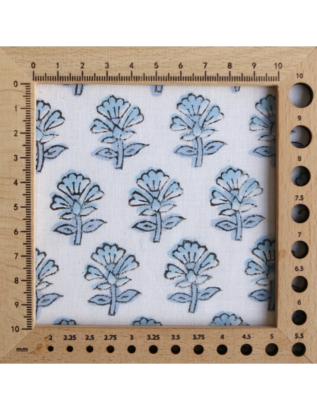 Amayra B - Tissu indien coton hand block traditionnel