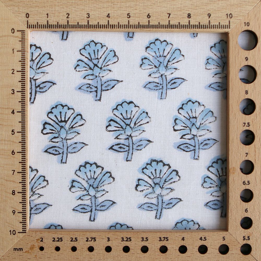 Amayra B - Tissu indien coton hand block traditionnel