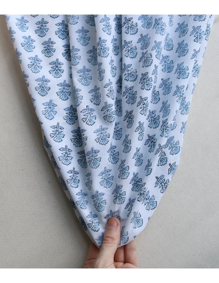 Amayra B - Tissu indien coton hand block traditionnel