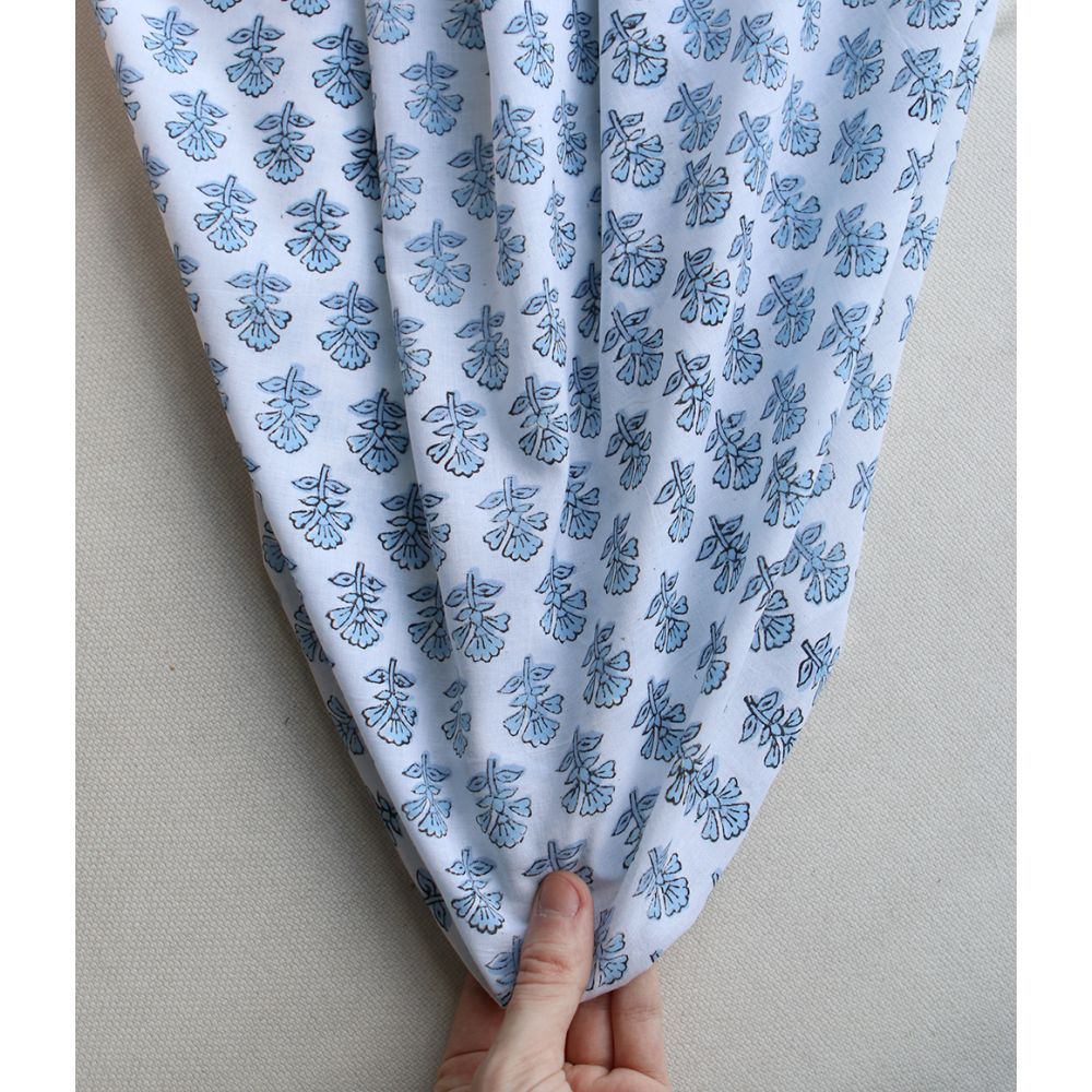 Amayra B - Tissu indien coton hand block traditionnel