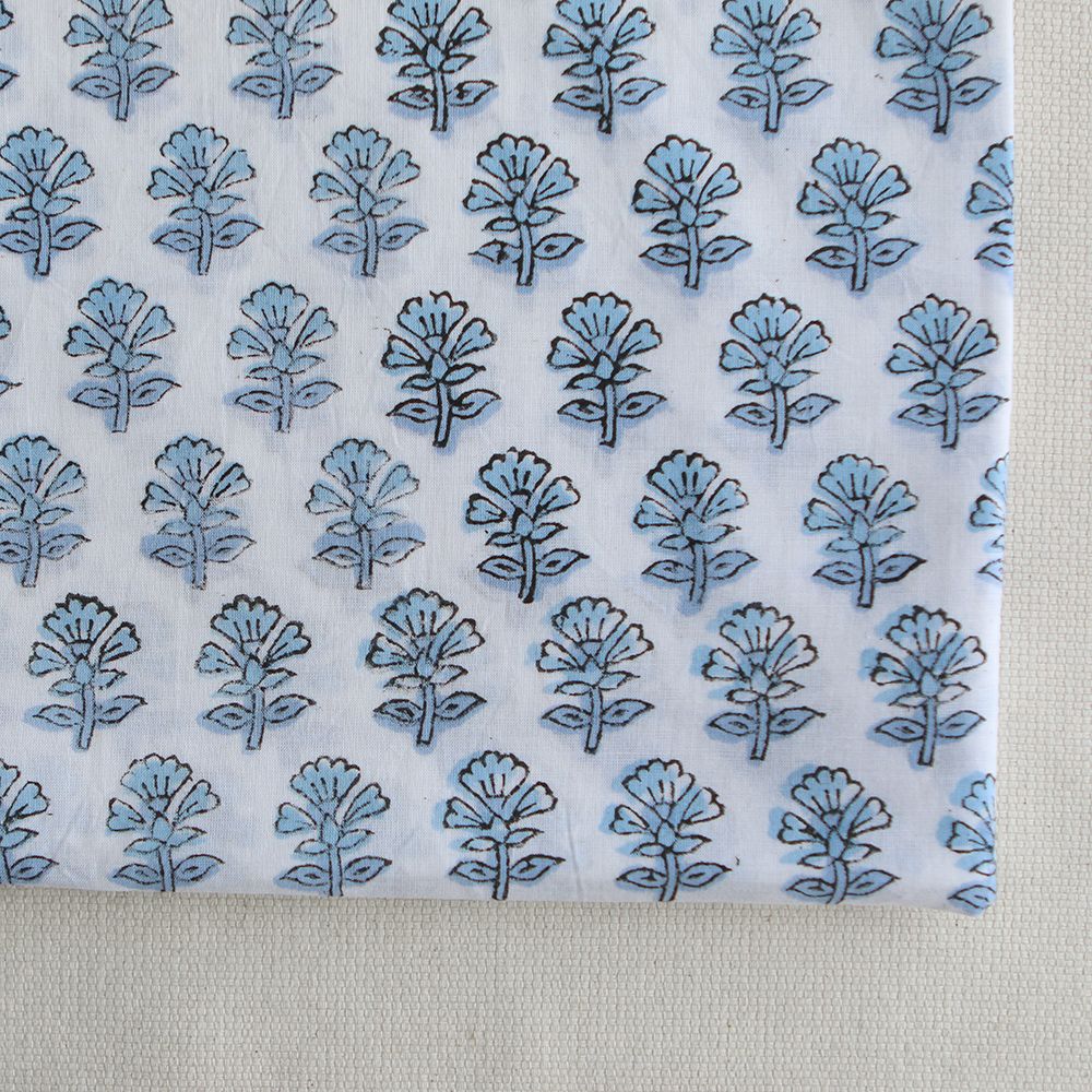 Amayra B - Tissu indien coton hand block traditionnel