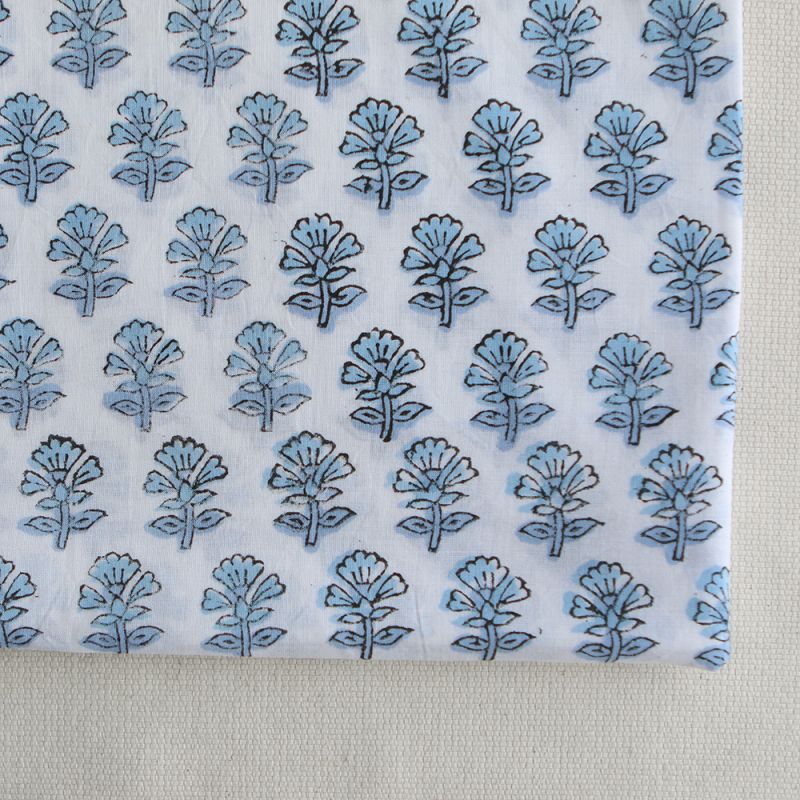 Amayra B - Tissu indien coton hand block traditionnel