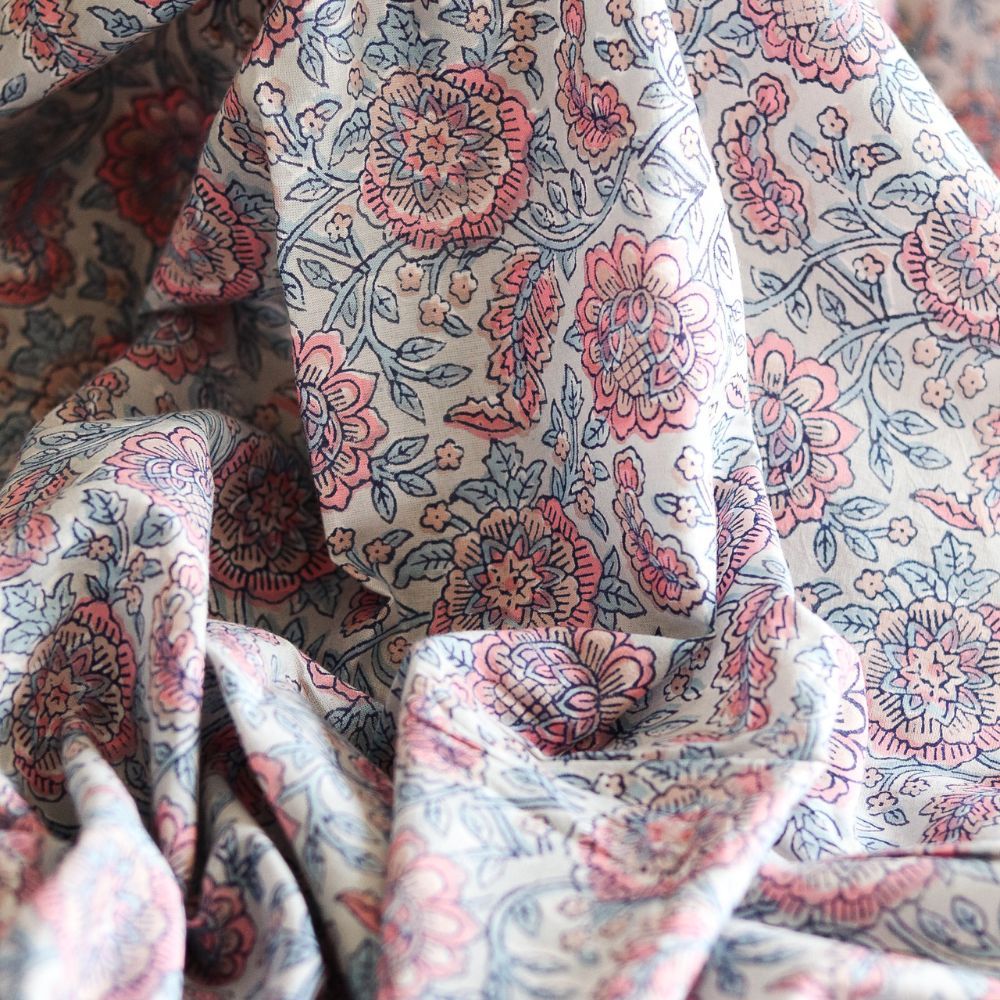 copy of Amayra B - Tissu indien coton hand block traditionnel