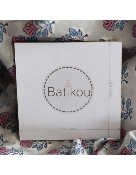 Abila B - Tissu indien coton hand block traditionnel