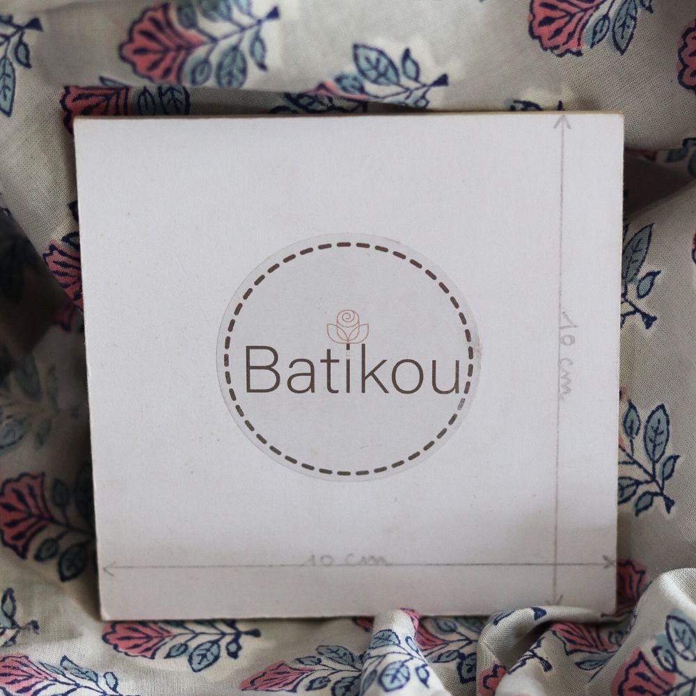 Abila B - Tissu indien coton hand block traditionnel