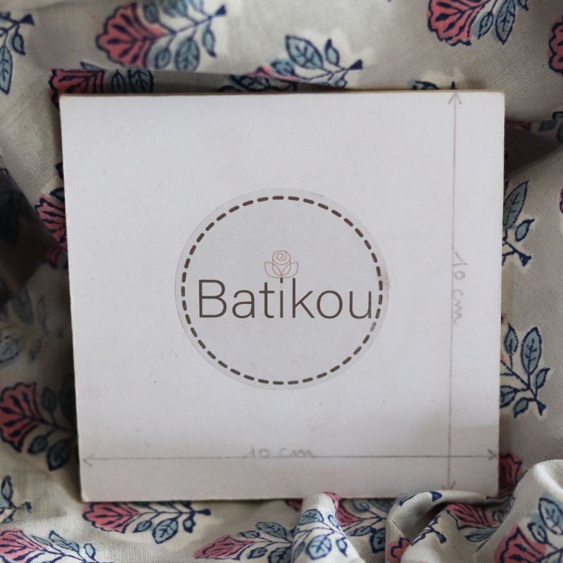 Abila B - Tissu indien coton hand block traditionnel