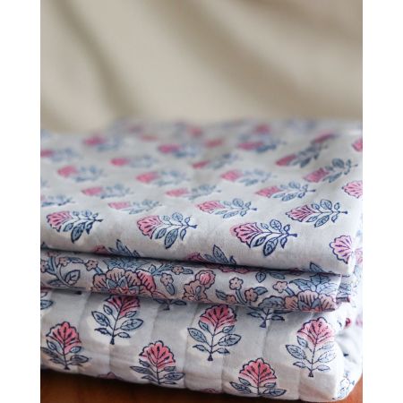 Abila B - Tissu indien coton hand block traditionnel Abila B - Tissu indien coton hand block traditionnel