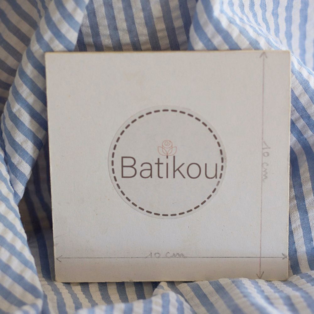 Seersucker / Coton gaufré rayures baby bleu