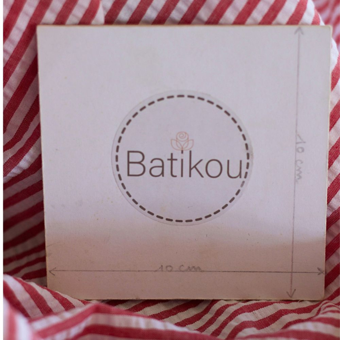 Seersucker / Coton mélangé gaufré rayures blanc et rouge