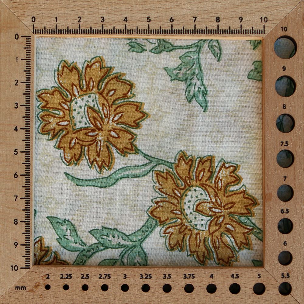 Jivan - Tissu indien coton hand block traditionnel