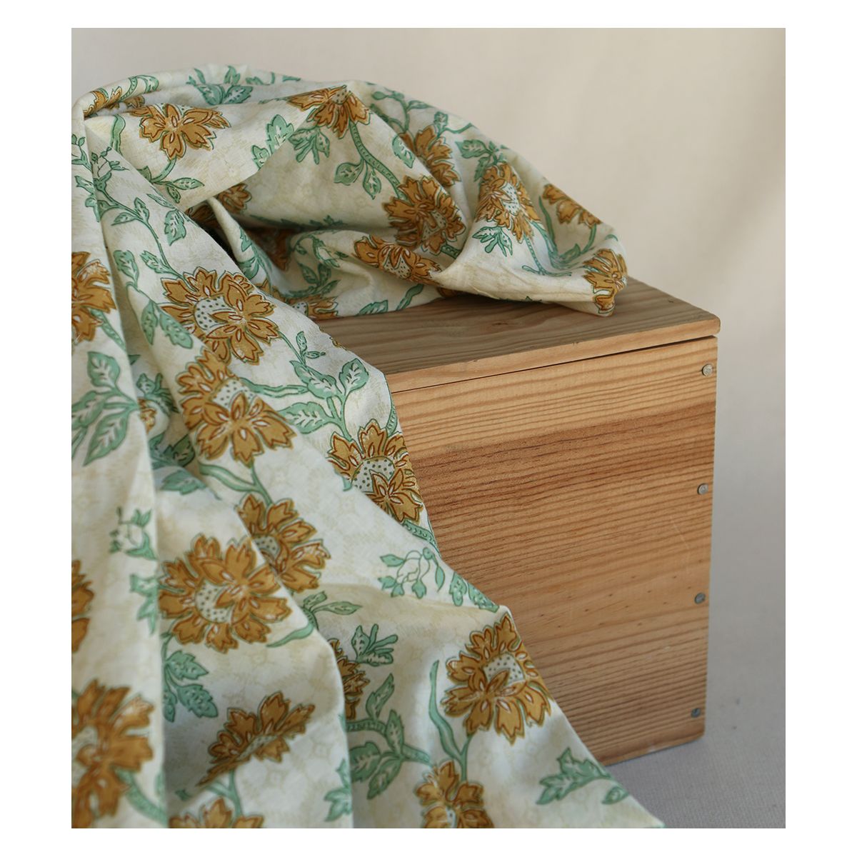 Jivan - Tissu indien coton hand block traditionnel Jivan - Tissu indien coton hand block traditionnel