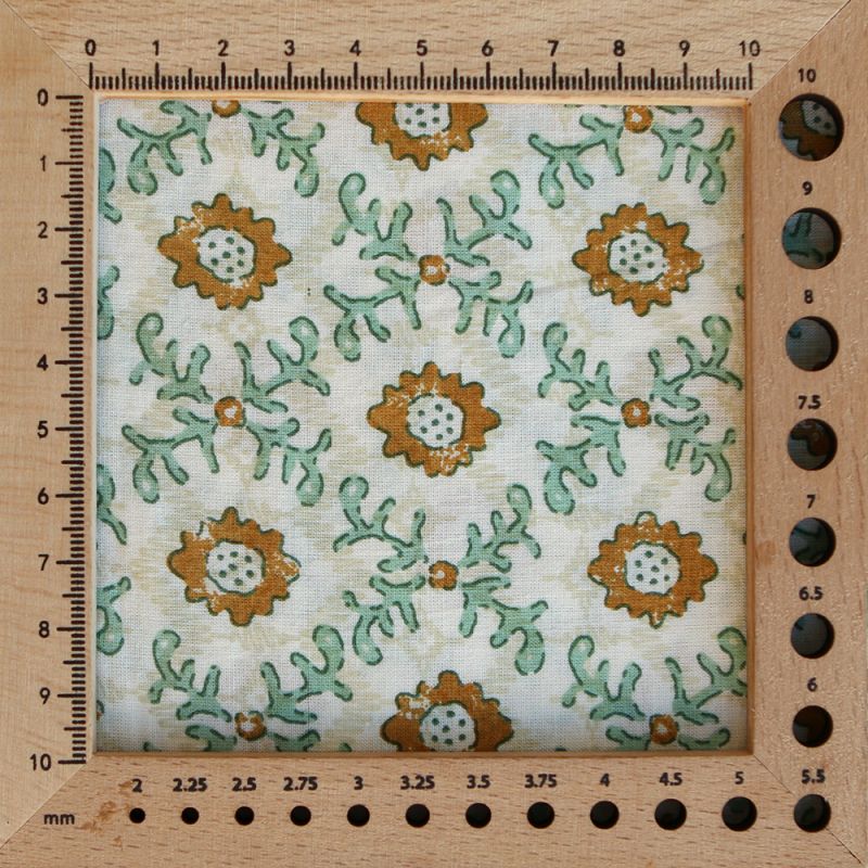 Jivan B - Tissu indien coton hand block traditionnel
