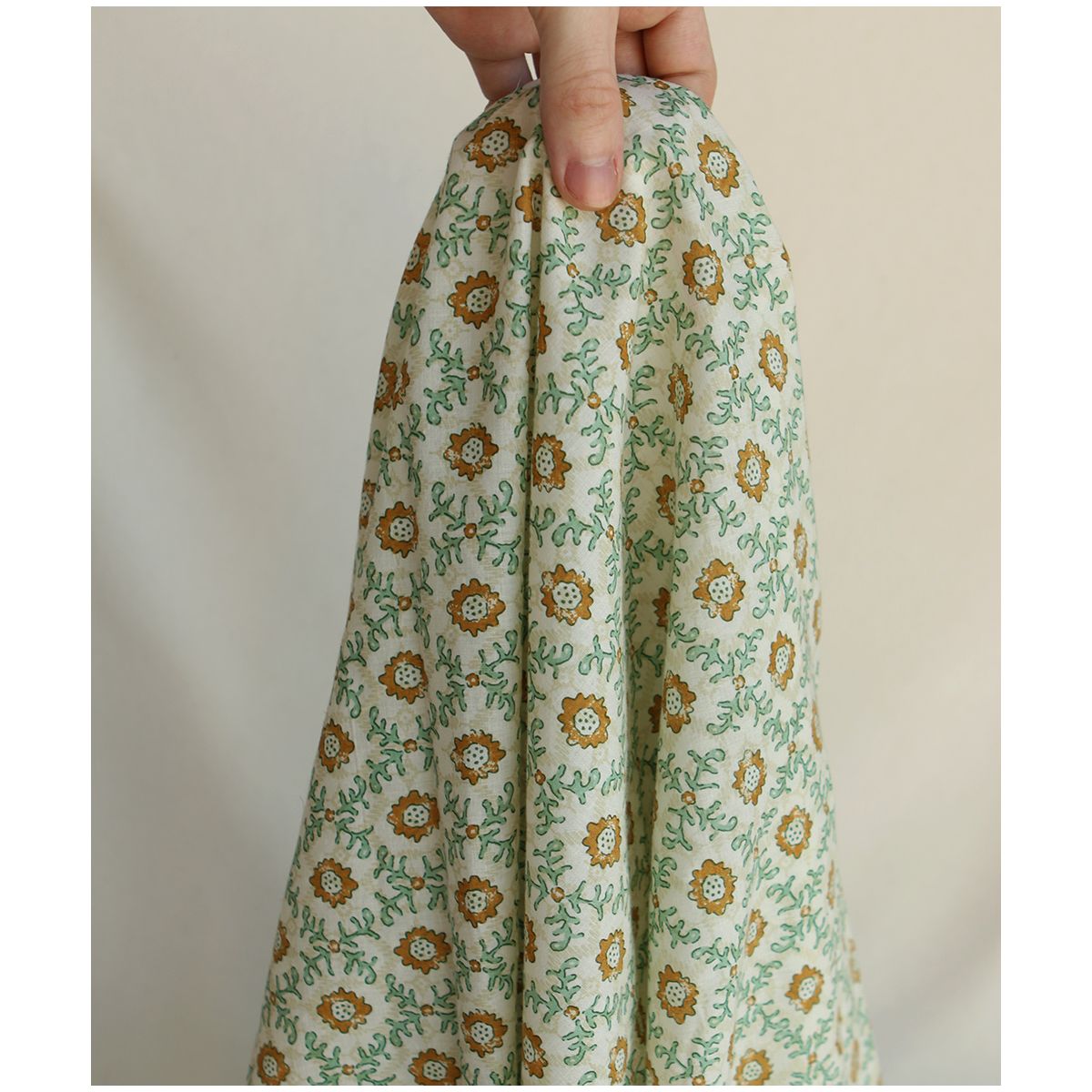 Jivan B - Tissu indien coton hand block traditionnel Jivan B - Tissu indien coton hand block traditionnel