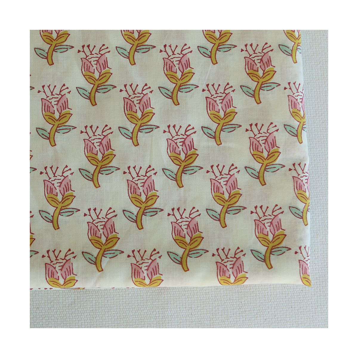 Naveen B - Tissu indien coton hand block traditionnel Naveen B - Tissu indien coton hand block traditionnel