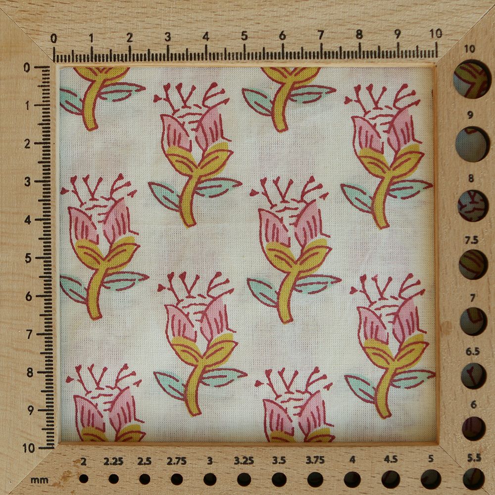 Naveen B - Tissu indien coton hand block traditionnel