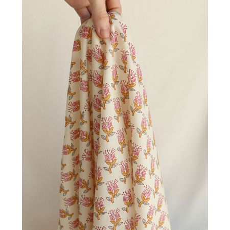 Naveen B - Tissu indien coton hand block traditionnel Naveen B - Tissu indien coton hand block traditionnel