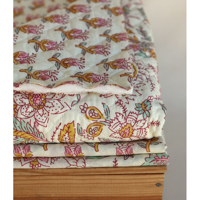 Naveen B - Tissu indien coton hand block traditionnel