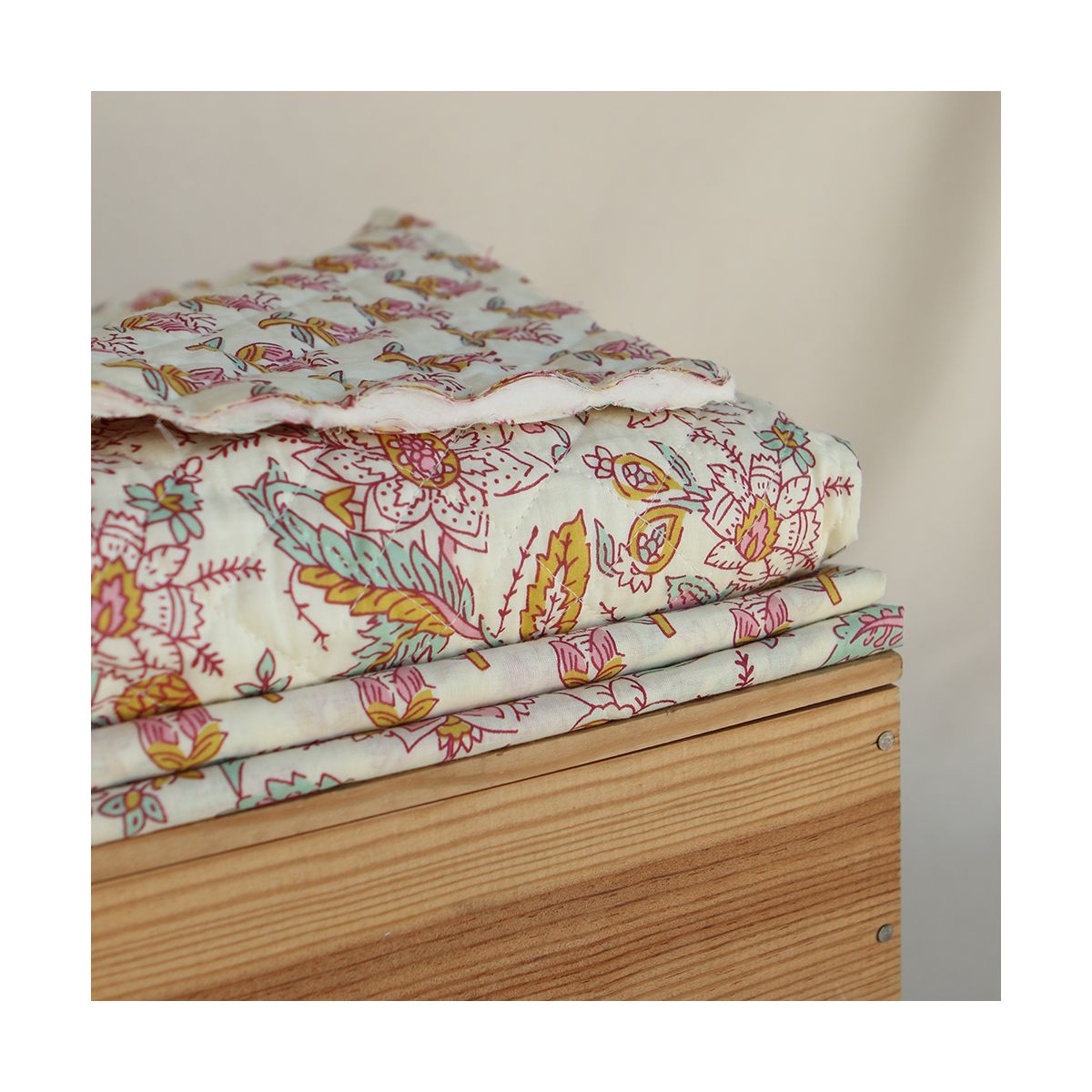Naveen B - Tissu indien coton hand block traditionnel Naveen B - Tissu indien coton hand block traditionnel