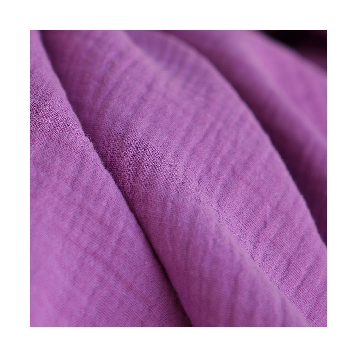 Double gaze de coton BIO unie bougainvillier Double gaze de coton BIO unie bougainvillier