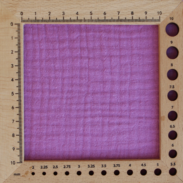 Double gaze de coton BIO unie bougainvillier