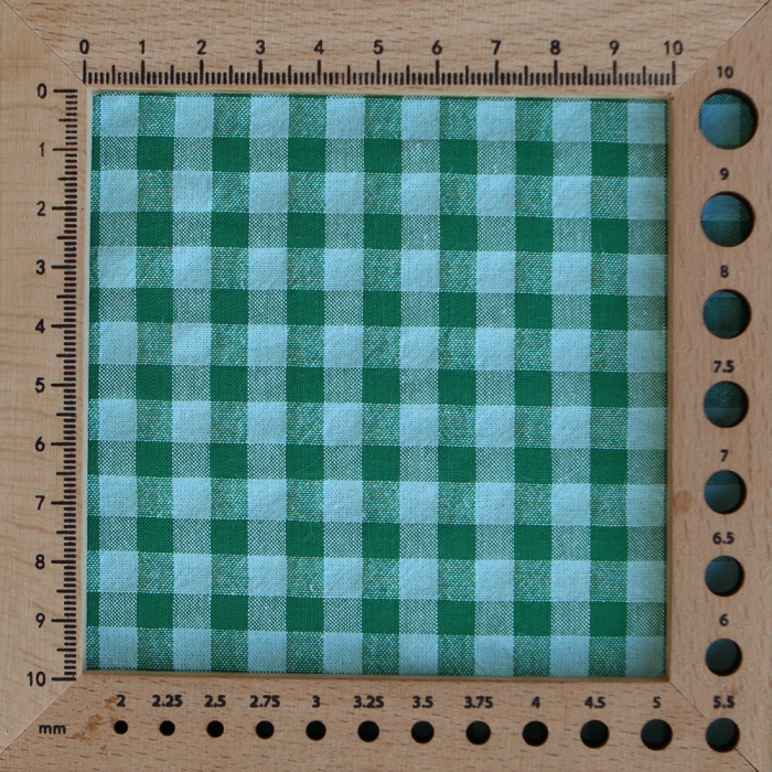 Seersucker / Coton gaufré vichy 6mm diabolo menthe