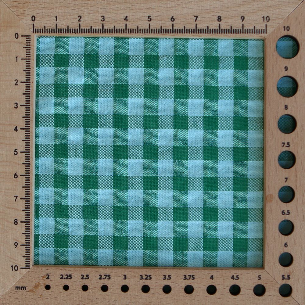 Seersucker / Coton gaufré vichy 6mm diabolo menthe