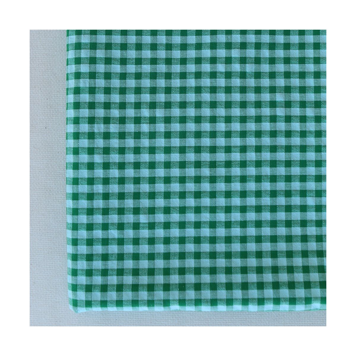 Seersucker / Coton gaufré vichy 6mm diabolo menthe Seersucker / Coton gaufré vichy 6mm diabolo menthe