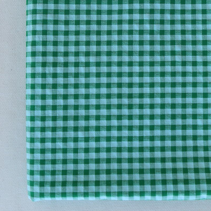 Seersucker / Coton gaufré vichy 6mm diabolo menthe
