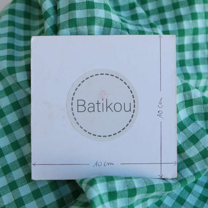 Seersucker / Coton gaufré vichy 6mm diabolo menthe