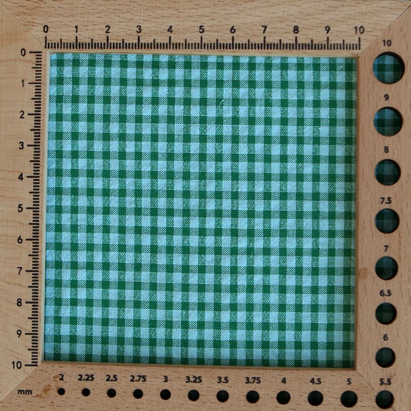 Seersucker / Coton gaufré vichy mini 3mm diabolo menthe