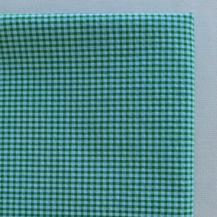 Seersucker / Coton gaufré vichy mini 3mm diabolo menthe